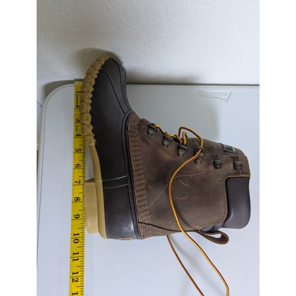L.L. Bean Gore-Tex Dark Brown Primaloft Liner Leather Duck Rain Boots Women 6M - Picture 16 of 16